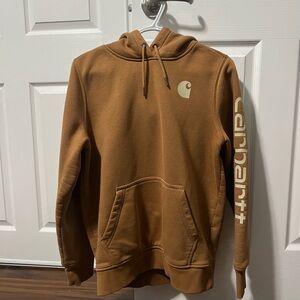 Carhartt Women’s Tan Hoodie with Logo